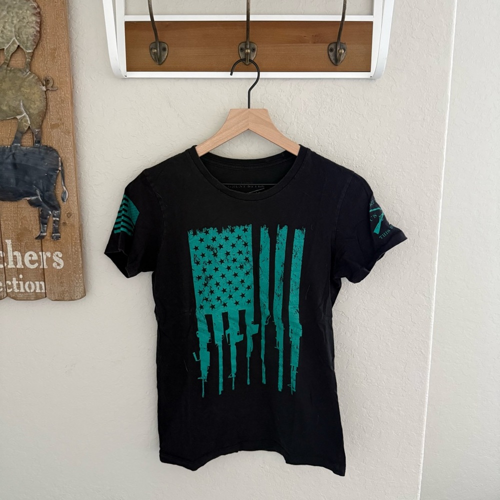 Grunt Style Rifle Flag Tee Large Women’s